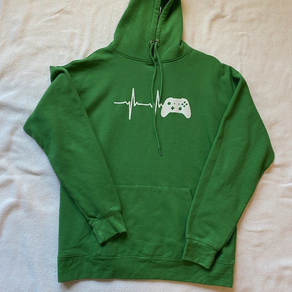 Green Hoodie with joystick for gamer - Picture 5 of 8